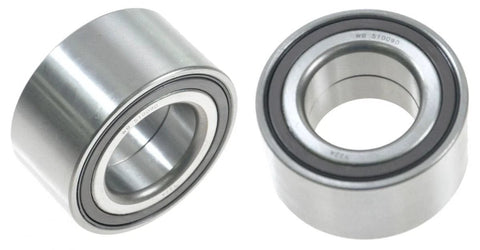 Front Wheel Bearing Set For Dodge Caliber, Jeep Compass Patriot, Mitsubishi Lancer, Outlander And Outlander Sport, Includes Front Driver Side And Front Passenger Side Bearings For Easy DIY Installation, close-up view of two bearings