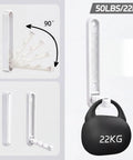 Dang Sturdy Fold Down Coat Hooks For Walls Two Pack Zinc Alloy Wall Mounted Hanger Organizer Rack Heavy Duty White with 22kg weight