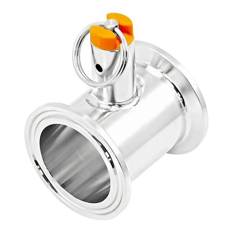 Stainless Steel Pressure Relief Valve Tube With Quick Release Clamp Fitting 1.5 Inch 50.5mm Flange Durable DIY Accessory