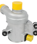 No Sweat Electric Water Pump For Volvo S60 Xc60 Xc90 V60 V90 2.0L Cars And Crossovers 2015 To 2019 in silver color with yellow caps.