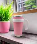 Anti Slip 20 Oz Tumbler Handle With Comfy Grip For Vacuum Insulated Travel Mugs Fits Yeti Rambler Ozark Trail on tumbler