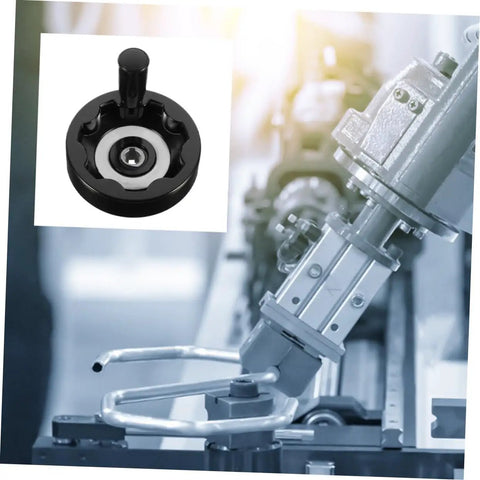 Eight Pieces Detachable Hand Wheels For Mills And Lathes Dead Nuts Precise Revolving Knobs With Slick Insulated Grip Built Tough For Heavy Duty Machine Tool Adjustments Ready To Roll Anytime