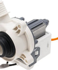 Washer Drain Pump Replacement For GTW220ACK6WW Model Front Load Washer Part No Hassle Plug And Play Easy Install Quiet Operation Color Black White Gray Reliable Water Drain Performance, white plastic pump