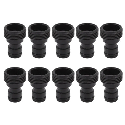 10-pack Push To Connect Quick Connect Nipple Adapter, Plastic Hose Quick Connector for Power Washers, Boats, RVs, and Sprinklers