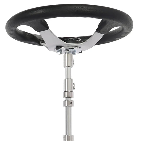 Front Steering Modification Kit For 168cc ATV Go Kart DIY showing steering wheel and column, metal build