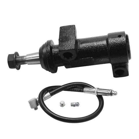Front Tie Rods Kit For 1999-2006 Chevy Silverado 1500 4WD AWD And Cadillac Escalade, Escalade ESV, EXT, And Avalanche 1500 - 0.71 Inch Thread At Centerlink, 4-Groove Pitman Arm, Heavy-Duty Steering Upgrade: black steering cylinder and hose