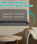 Level Up Your Rig Setup With These Smooth Folding Aluminum Wall Shelves For Rv Trailers And Motorhomes, gray shelf folded up.