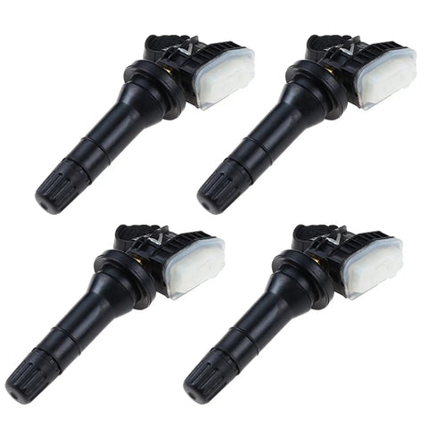Cadillac TPMS Sensor 4 Pack Tire Pressure Monitoring System For CT6 XT4 XT5 XT6 LaCrosse Enclave Regal GMC Acadia Sierra Chevrolet Cruze Malibu Silverado 2016 2017 2018 2019 2020 2021 433MHz, 4 black snap-in sensors
