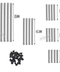 Heavy Duty RC 8940X Suspension Pin Set Upgrade In Hardened Steel Complete Kit With Four 85mm, 46.5mm, 28mm, 26mm, 24mm Pins