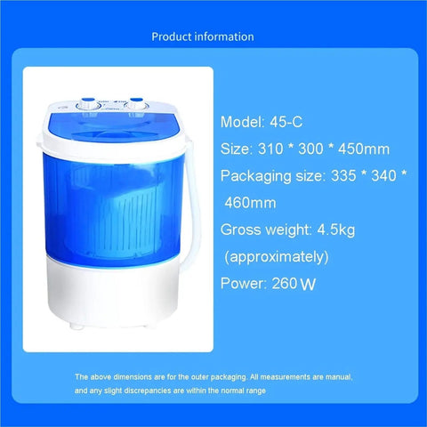 Reliable Portable Washer With Dryer Bucket Automatic Mini Machine For Clothes And Shoes Lightweight Frame, compact size, efficient cleaning.