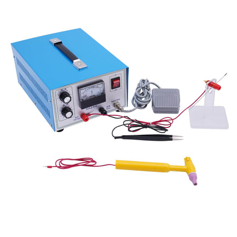 500W 50A Jewelry Welder Kit With Spot Welding Machine, 110V Foot Pedal, Adjustable for gold, silver, platinum soldering