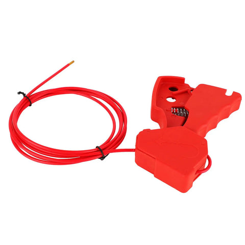 Lock It Down Without Sweat With This Heavy Duty Cable Lockout Device Boasting A Legit Matte Nylon Grip And Stainless Steel Shackle Built For Quick Valve Shutdowns And No Drama Tagout Compliance On Job Sites