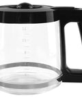 Replacement Glass Carafe For Ninja Coffee Maker 12 Cup Fits CE251 CE201 CE201C CE200 CE200C Model XGLSLID200 on white background