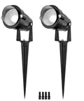 10 Pack 5W Outdoor LED Landscape Spotlights, 5000K Daylight Brightness For Flags And Gardens, Waterproof Low Voltage 12V-24V AC DC Yard Light