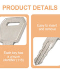 5 Pack Replacement Ignition Key Set For Big Joe Electric Pallet Jacks E30 EZ30 EPT20-15ET EPT20-18EA ES10 JX1 JX2 1115-500016-00 118