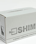 Hella Durable Kiln Dried Cedar Shims Bulk Case 420 Count Rot Resistant 8 Inch Fine Tip Wedges pack box with label