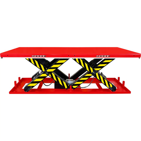 Legit Heavy Duty Electric Hydraulic Tandem Lifting Table With Double Scissor Action Bringing Serious Grit To Your Shop As An Awesome 17600 Pound Capacity Platform That Will Absolutely Crush Any Job Without Missing A Beat