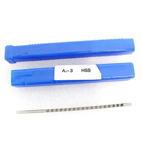 3mm Push Type Keyway Broach For CNC Machines Pro Grade High Speed Steel Cutter Tool with blue storage case