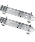Heavy Duty Garage Door Top Fixture Brackets With Quiet Nylon Rollers for Residential Doors, Reinforcement and Opener Hookup