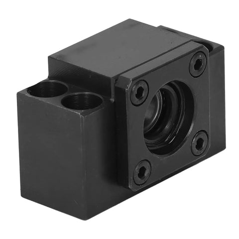 Rock Solid BK10 Ball Screw End Support With 10 Mm Inner Diameter Carbon Steel Built To Last Replacement For SFU1605 And SFU1204 Ball Screws For Precise Linear Motion, black housing
