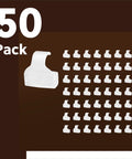 50 Pack Cabinet Restrictor Clips For Grass TEC 864 Hinges Snap In Hinge Stops Door Open Limiter shown on dark background.