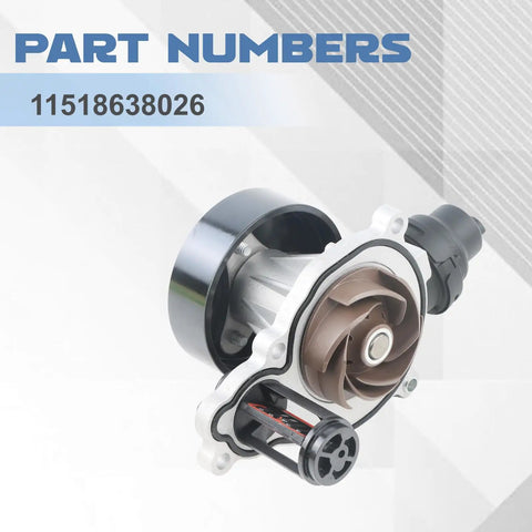 Heavy Duty Engine Water Pump For Bmw 230i 330i 320i 430i X3 X4 2.0L Direct Replacement 11518638026 showing detailed interior structure.