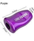 Upgrade Your Baitcasting Reel With These Ultra Light Abs Purple Knobs, Smooth Casting Handles For Fast Retrieval And Easy Adaptation To Most Carbon Rocker Rods For Serious Fishing Action Today. Purple ABS reel knob, 32.8mm x 20.5mm x 15mm