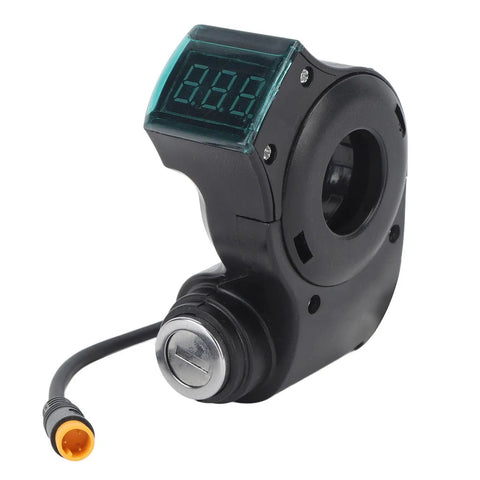 Rugged Waterproof ABS Handlebar Switch Lock For Electric Scooters, 10 Inch 3 Pin Digital Battery Power Display Toggle Lock With Keys
