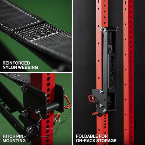 Heavy Duty Safety Strap Spotter Arms For Power Rack And Squat Stand, 1000 Lb Ballistic Impact Catch System, Straight Fire Solo Lifting Gear For Legit Home Gym Grind, Quick Install Pair For Ballers Who Lift Heavy