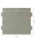 Two Pack Microwave Waveguide Covers Replacement Universal Mica Sheets Heat Resistant Insulation, square sheet with dimensions