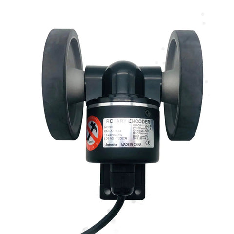 Incremental Rotary Encoder ENC-1-1-N-24 NPN Output, Pro Grade Industrial Encoder for Automation and CNC, rugged, close-up view