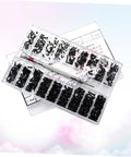 Miniature Screw Kit For Glasses, Watches And Electronics With Countersunk Round Head Screws in portable case, tools included