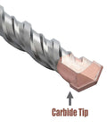 SDS Plus masonry drill bit with carbide tip, 1-1/8 x 11 in (28x280 mm), for concrete, brick, block