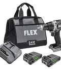 Beast Mode 24V Brushless Cordless Drill Driver Kit With One Half Inch Chuck 750 Inch Pounds Torque Two Speed Two Point Five Amp Hours Batteries And A 160W Fast Charger