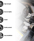 Installed view of Windshield Washer Fluid Cap Replacement 2 Pack That Fits Chevy Buick GMC Cadillac Camaro OEM.