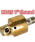 Beefy 1 Inch Brass Rotating Joint 360 Degree Swivel Connector For Water Air Oil Spray Systems HD25 DN25 Left Thread Universal Sprayer Union Durable Brass Rotary Joint For Industrial Plumbing And Hose Applications, HD25 1" thread