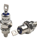 Two Piece 25HFR120 And 25HF120 Diode Kit Featuring 25Amp 1200Volt Rating with metal studs for reliable industrial power systems.