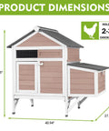 Cozy Two Chickens Outdoor Coop With Expandable Run Small Wooden Hen House dimensions