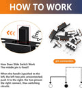 132 Piece Micro Slide Switch Kit Dope SPDT On Off 2 Position 3 Pin Tiny Toggle Switches diagram illustration for panel mount
