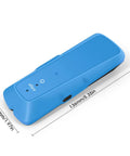 Culnflun Stud Detector Wall Stud Finder electronic scanner in blue, showing buttons and dimensions for easy use.