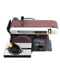 Rugged Belt And Disc Sander Combo For Woodworking With 4 By 36 Inch Belt And 6 Inch Disc Tilt Tables From Zero To Ninety Degrees And Zero To