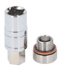 Top Notch M16x1.5 Oil Pan Drain Plug Repair Kit Made From 304 Stainless Steel With Extension Bit And Wrench To Fix Slippery Threads And Get The Job Done Fast On Your Car Today, socket and threaded insert