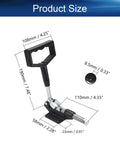 Heavy Duty Push Pull Toggle Clamp Delivers Killer 850 Lbs Holding Capacity with dimensions and black handle