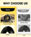 Comparison of inner tubes: Universal 13x5.00-6 Inner Tube With Straight Valve Stem Premium Rubber vs. synthetic plastic
