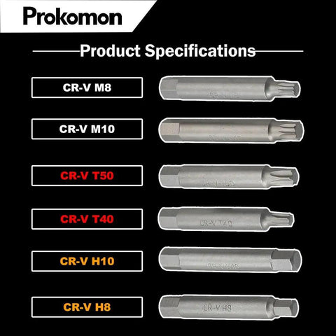 Front view of 13 Piece Alternator Pulley Tool Kit For Car Maintenance Heavy Duty Decoupling And Pulley Removal Set Pro Grade Chrome Vanadium Steel