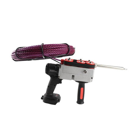 Heavy Duty Electric Pipe Threader Fueled By Peppy Brushless Motor And Sure Grip Handheld Shell with 50ft TEP cable for quick conduit runs.