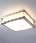 Light Up Your Space With This Dope 12 Inch LED Square Flush Mount Ceiling Light, 15W Double Ring, 4000K Neutral White, Dimmable
