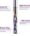 SpeTool UP&Down compression router bit with 1/4-in shank, carbide spiral, TAC coating