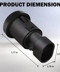 Rear Liftgate Window Release Switch dimensions: 1.77 inches long, 0.3 inches high. For Tahoe Suburban Escalade Yukon GMC 2007 2008 2009 2010 2011 2012 2013 2014 Replacement Button D1994E 15798062 Easy Install No Fuss Plug And Play.