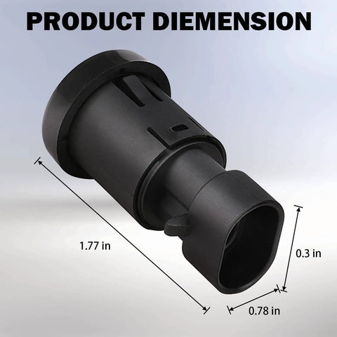 Rear Liftgate Window Release Switch dimensions: 1.77 inches long, 0.3 inches high. For Tahoe Suburban Escalade Yukon GMC 2007 2008 2009 2010 2011 2012 2013 2014 Replacement Button D1994E 15798062 Easy Install No Fuss Plug And Play.